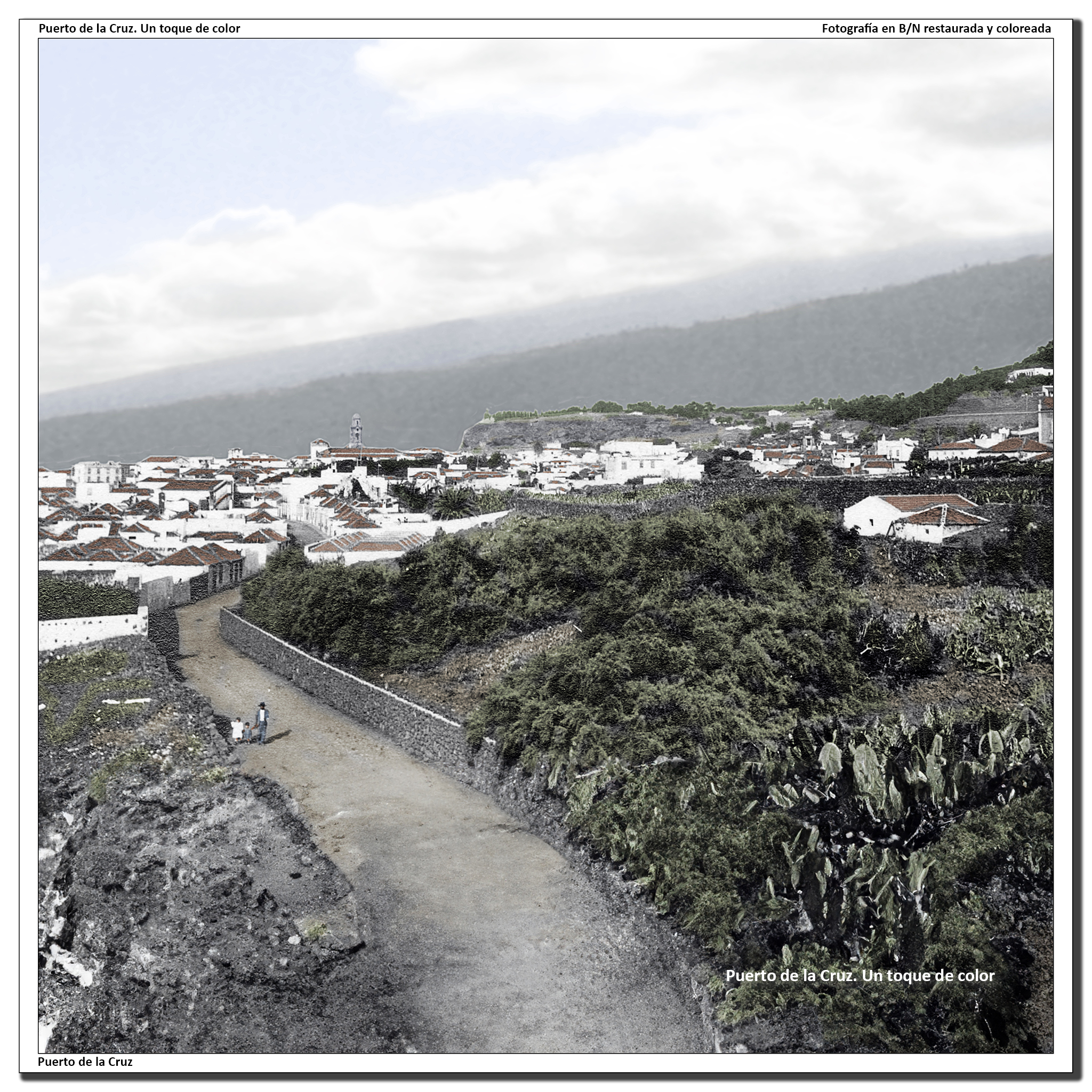 Calle san Felipe desde el Peñón del fraile – 1907
