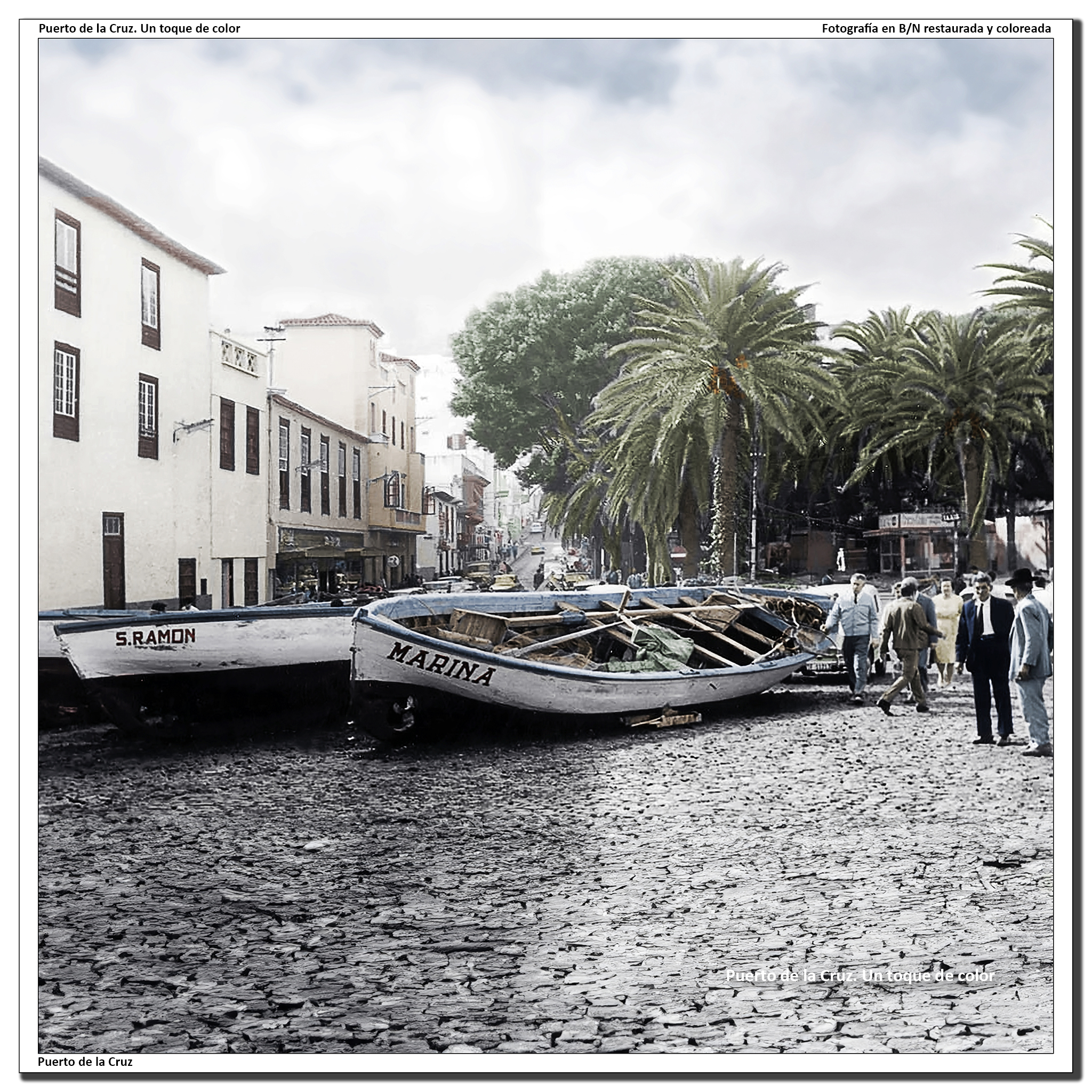 Barcas al abrigo de la plaza – 1960