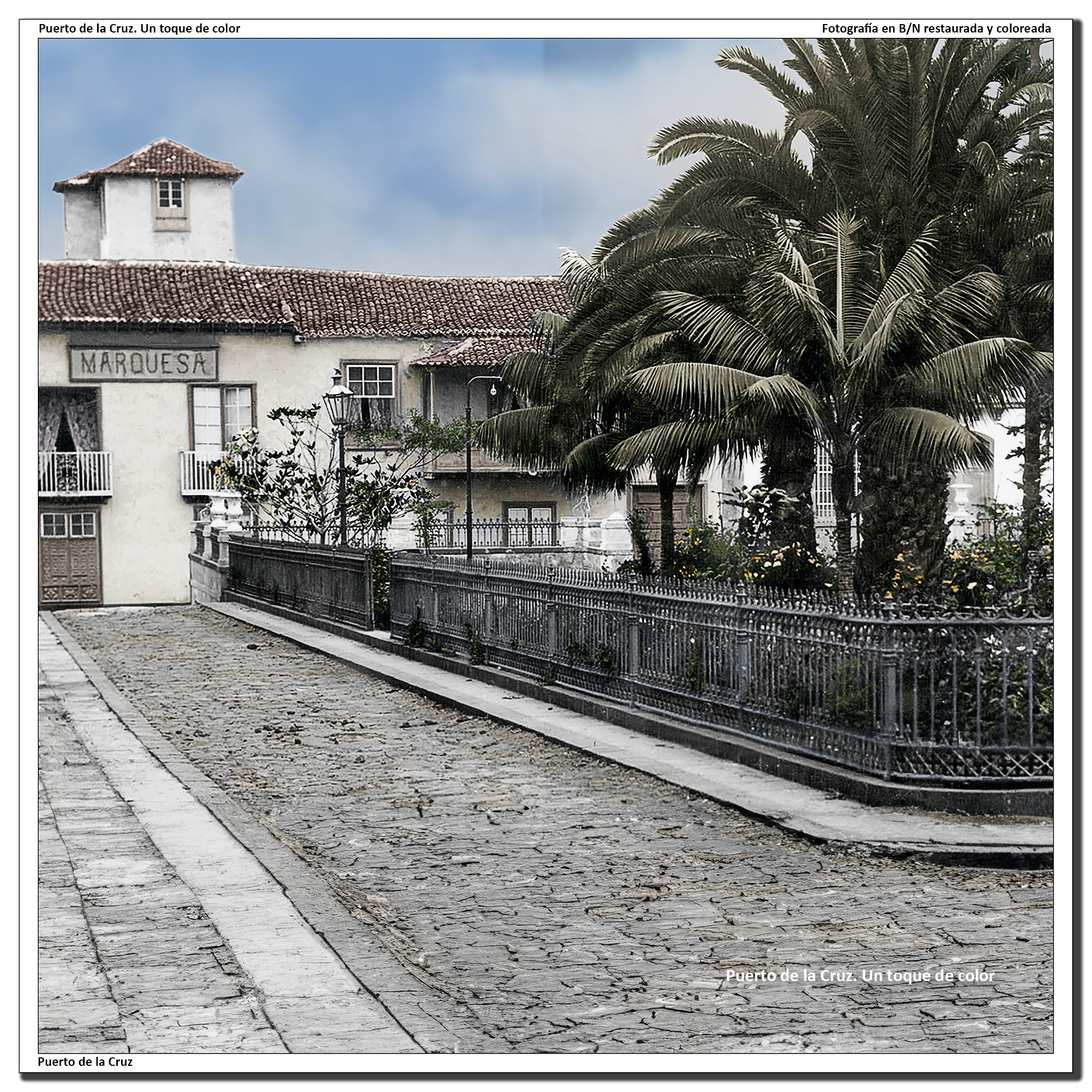 Plaza de la iglesia y calle Cólogan – 1920