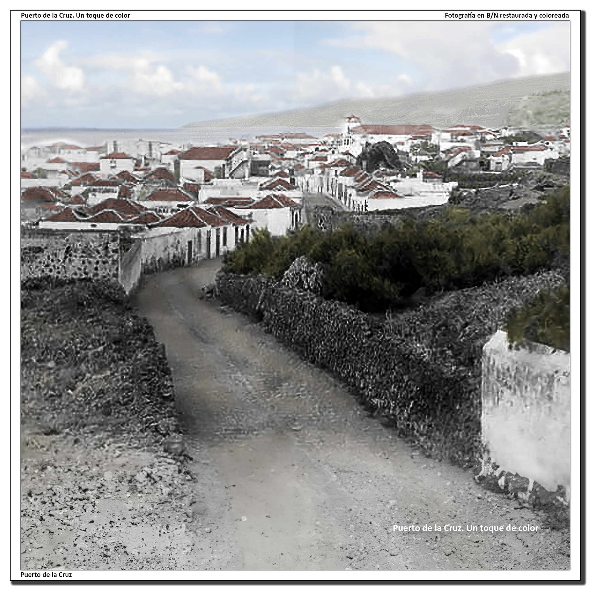 Calle san Felipe desde el Peñón del fraile – 1890