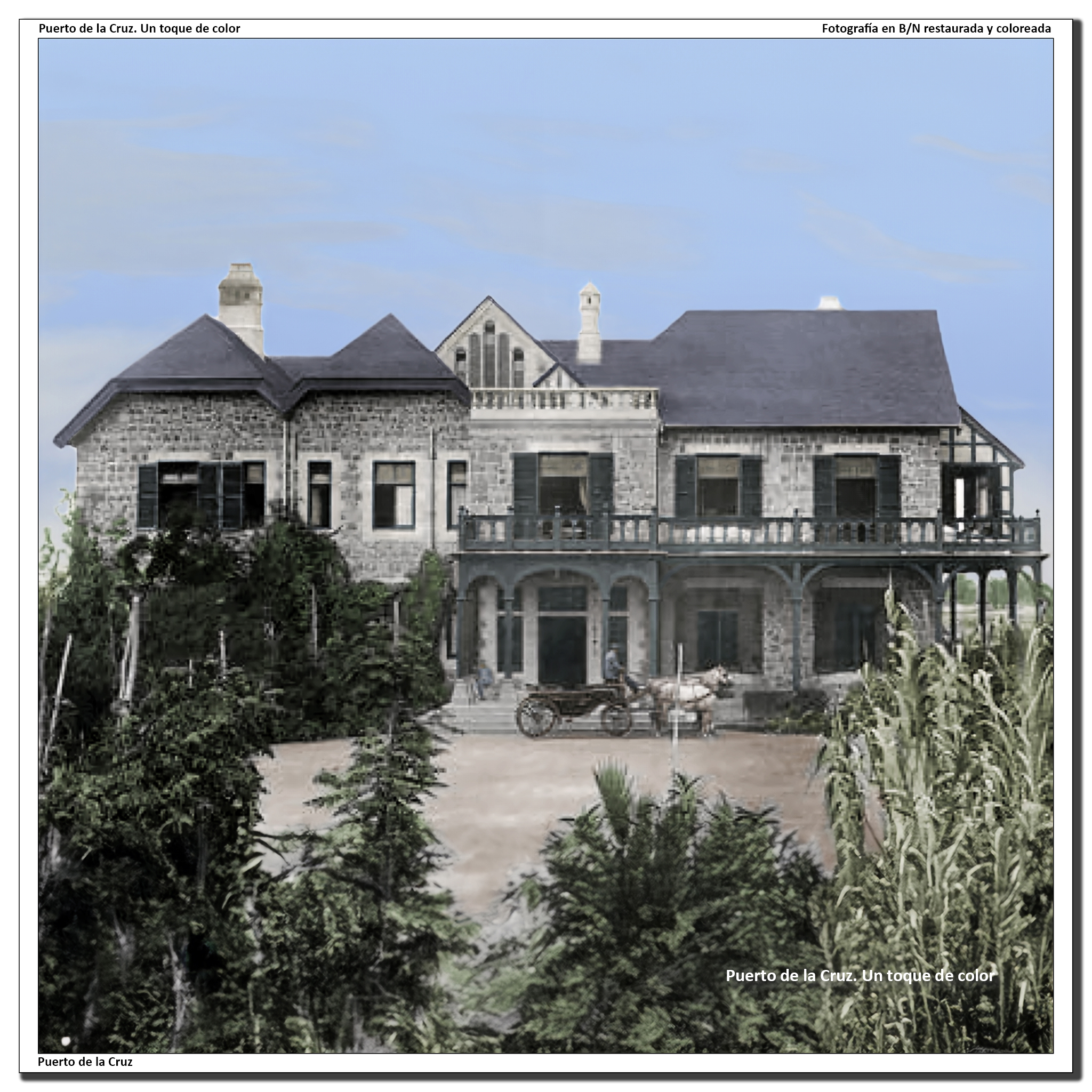 Fachada principal del Palacete El Robado – 1900