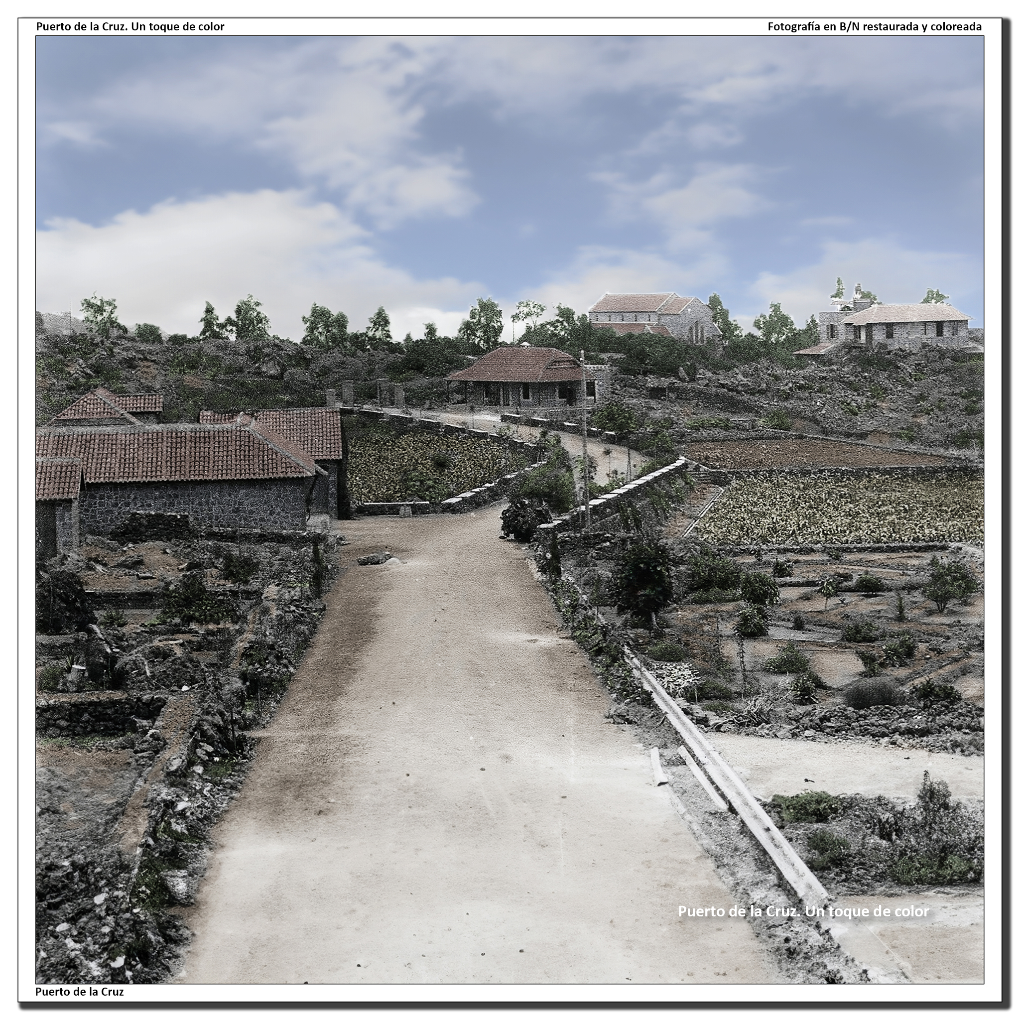 Iglesia Anglicana y Casa del Pastor desde El Robado – 1890/1900