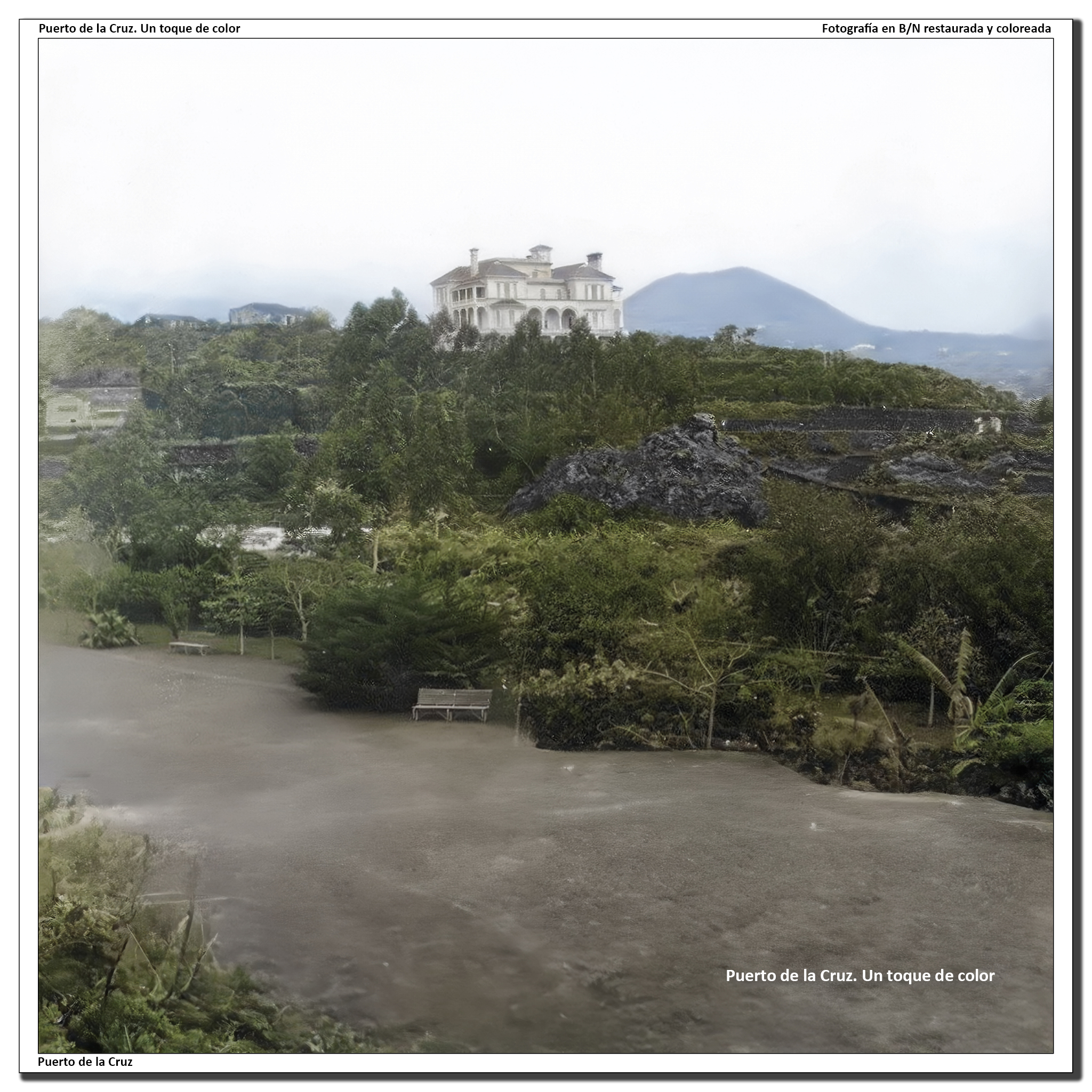 Casona «El Risco de Oro» desde el Paseo de la Sortija – 1908