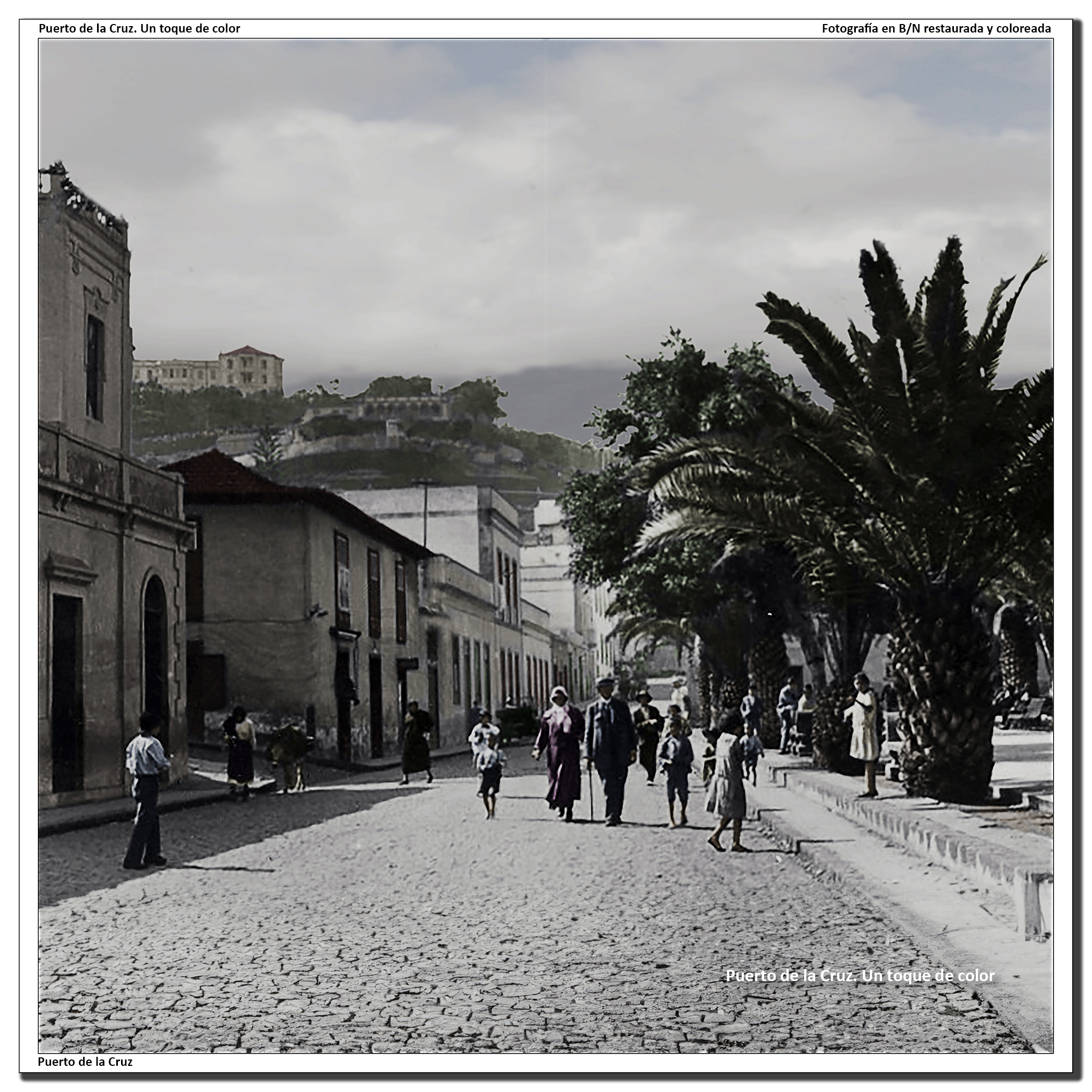 Calle Blanco y plaza del Charco – 1920
