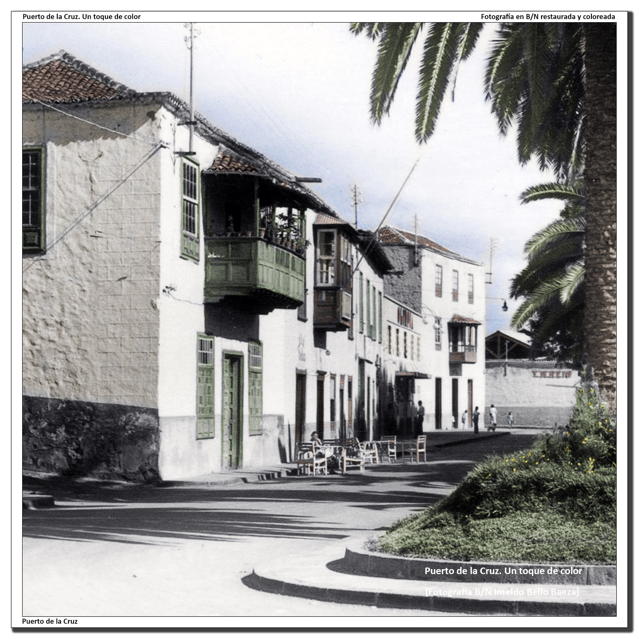 Costado oeste de la plaza del Charco – 1950