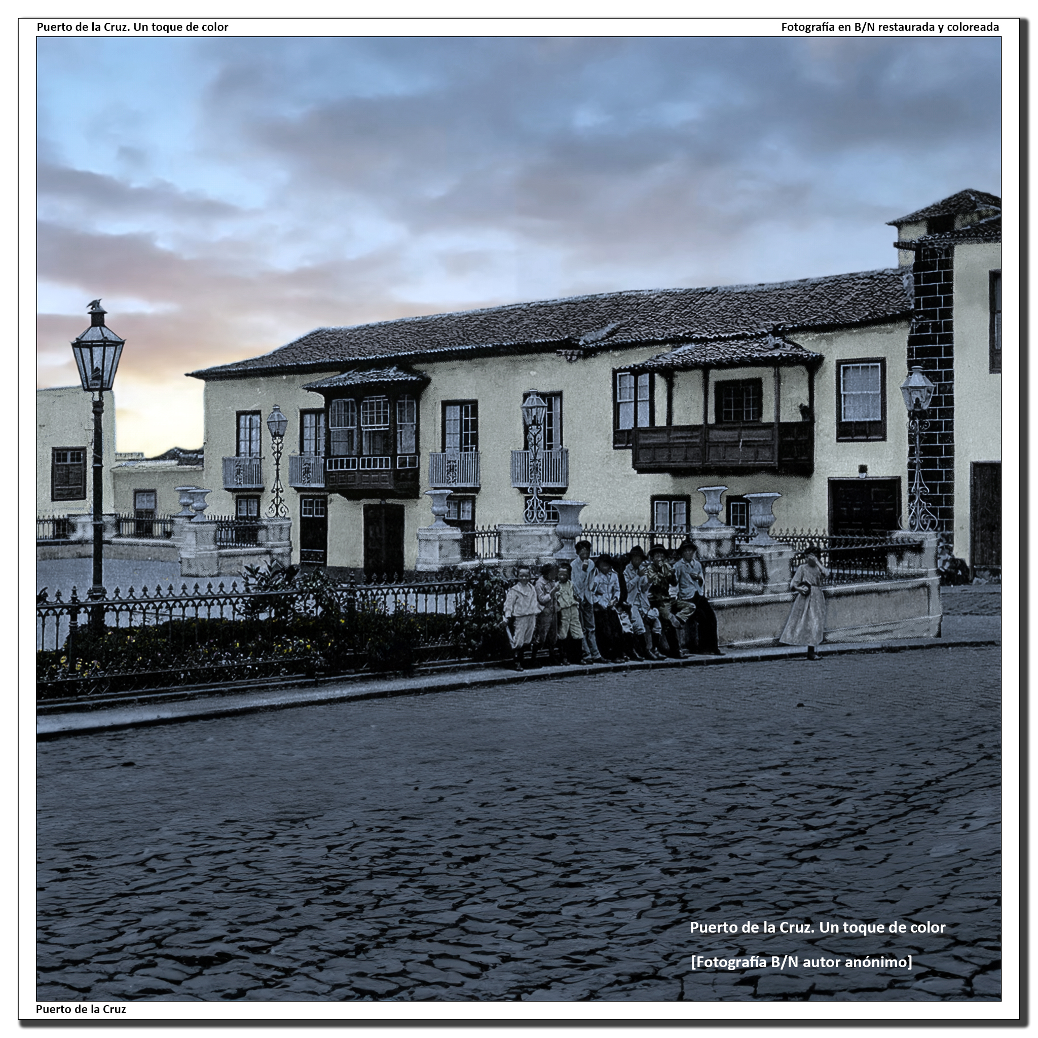 Plaza de la iglesia y hotel Marquesa – 1910