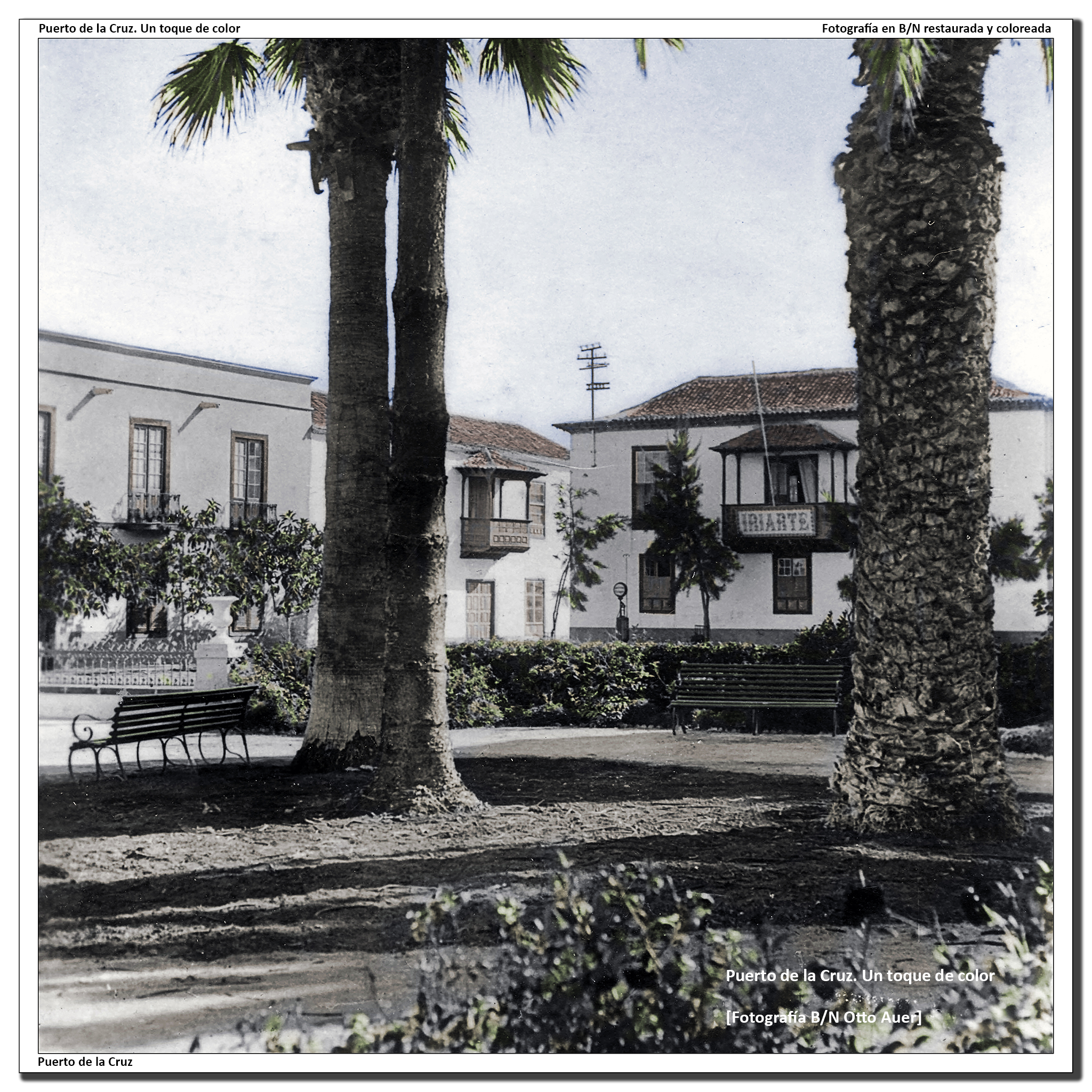 Plaza de la iglesia y Sociedad de Iriarte – 1925