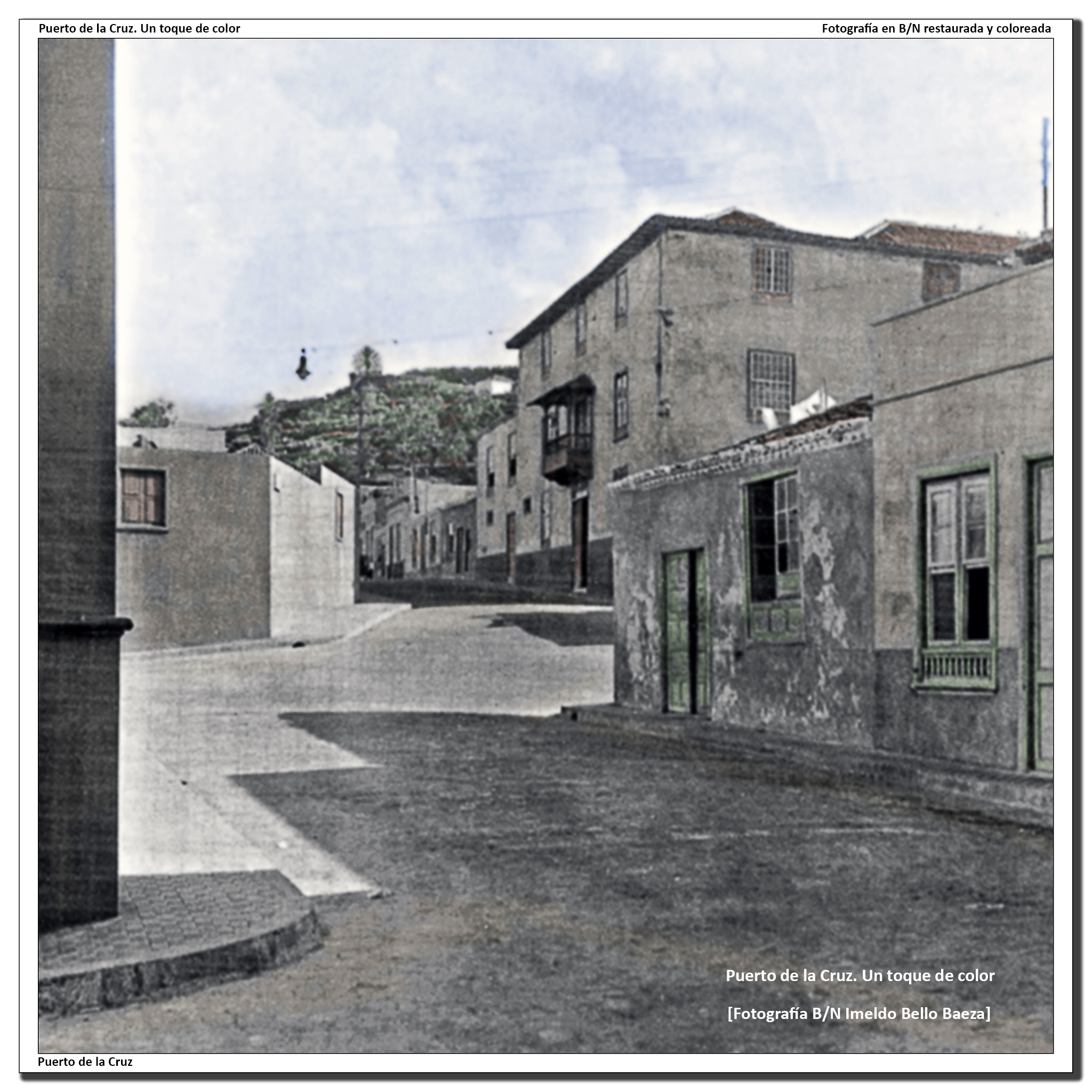 Calle Zamora desde la Punta del viento – 1950
