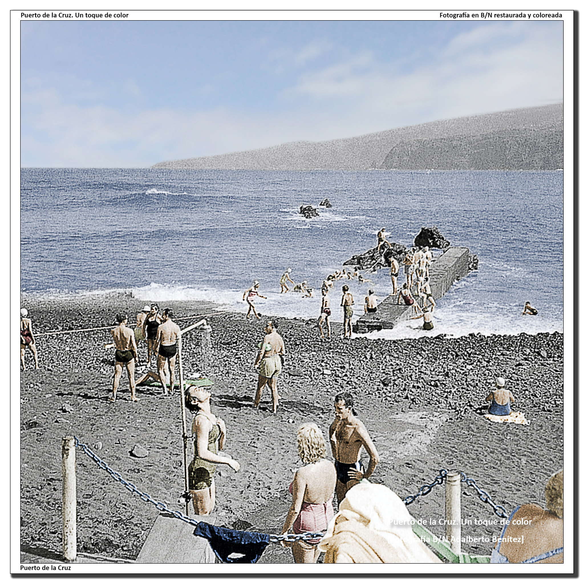 Playa Martiánez: Charco de la soga – 1957