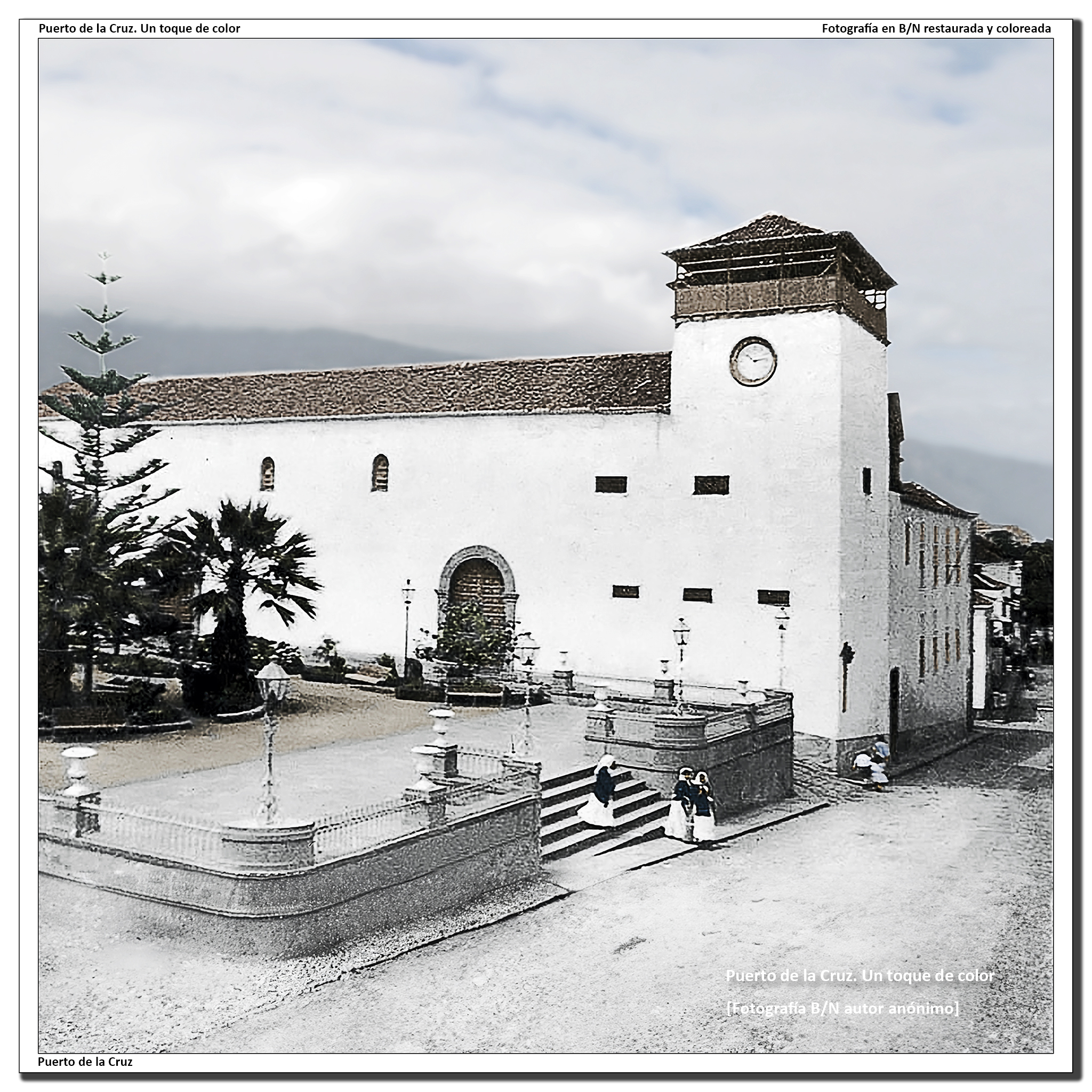Plaza de la iglesia y convento de las monjas Catalinas – 1910