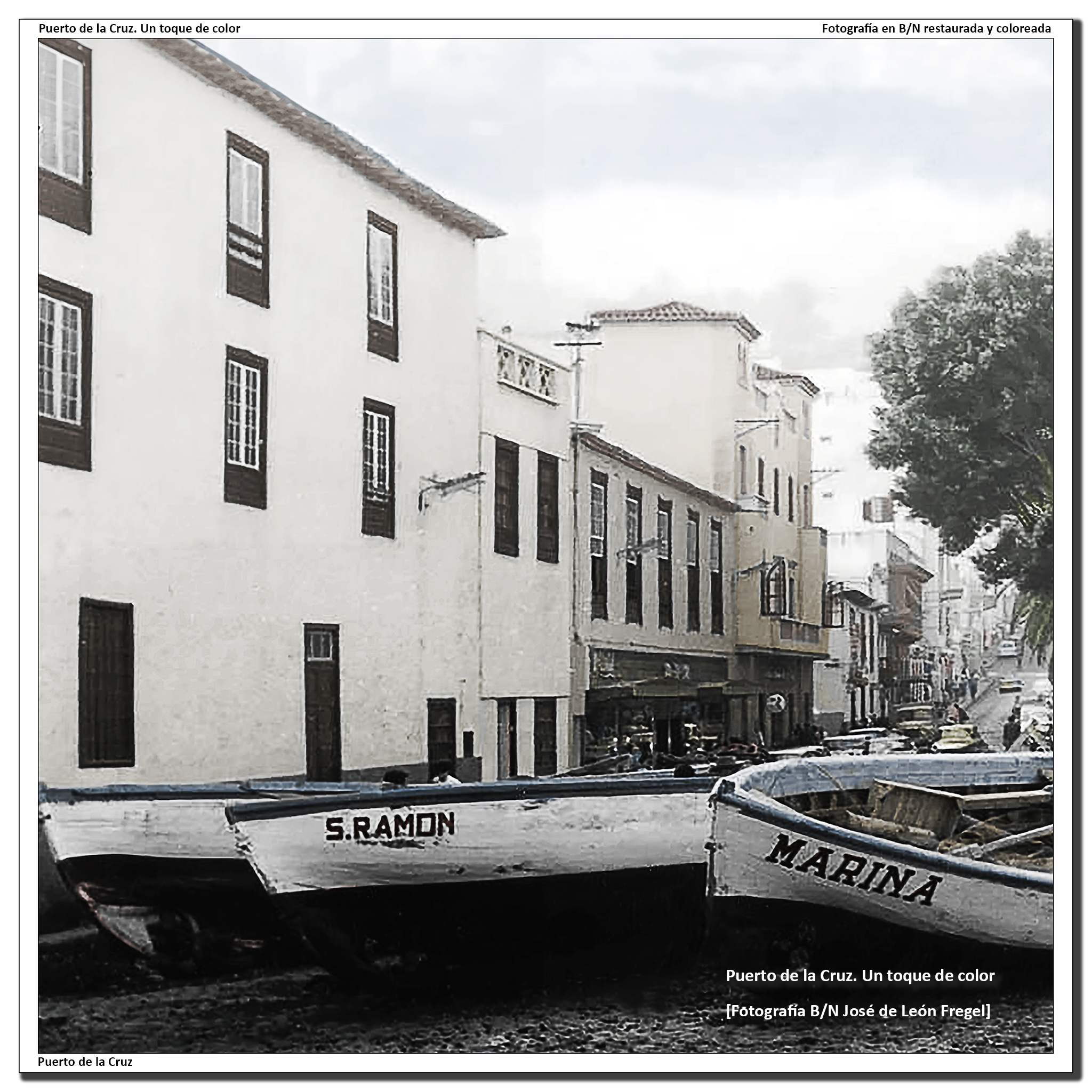 Barcas al abrigo de la plaza – 1960