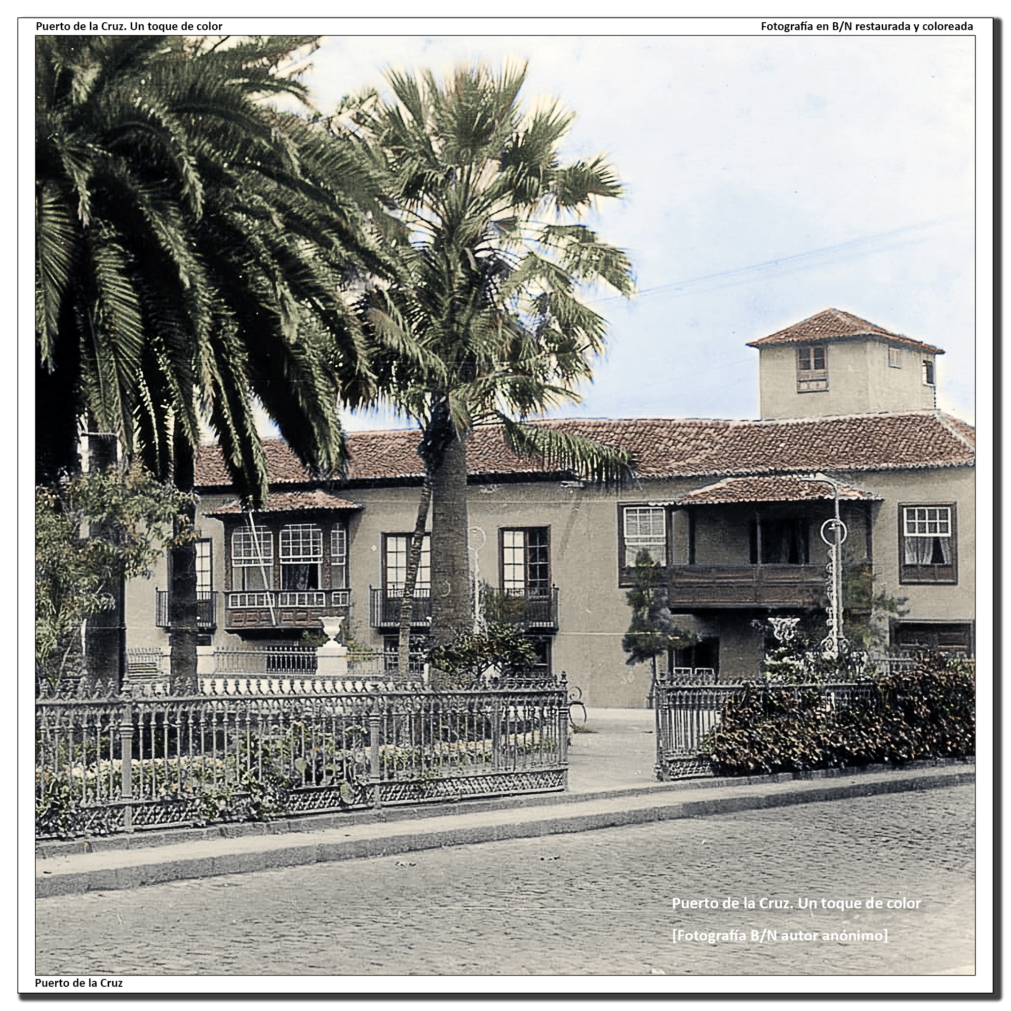 Plaza de la iglesia y hotel Marquesa – 1930