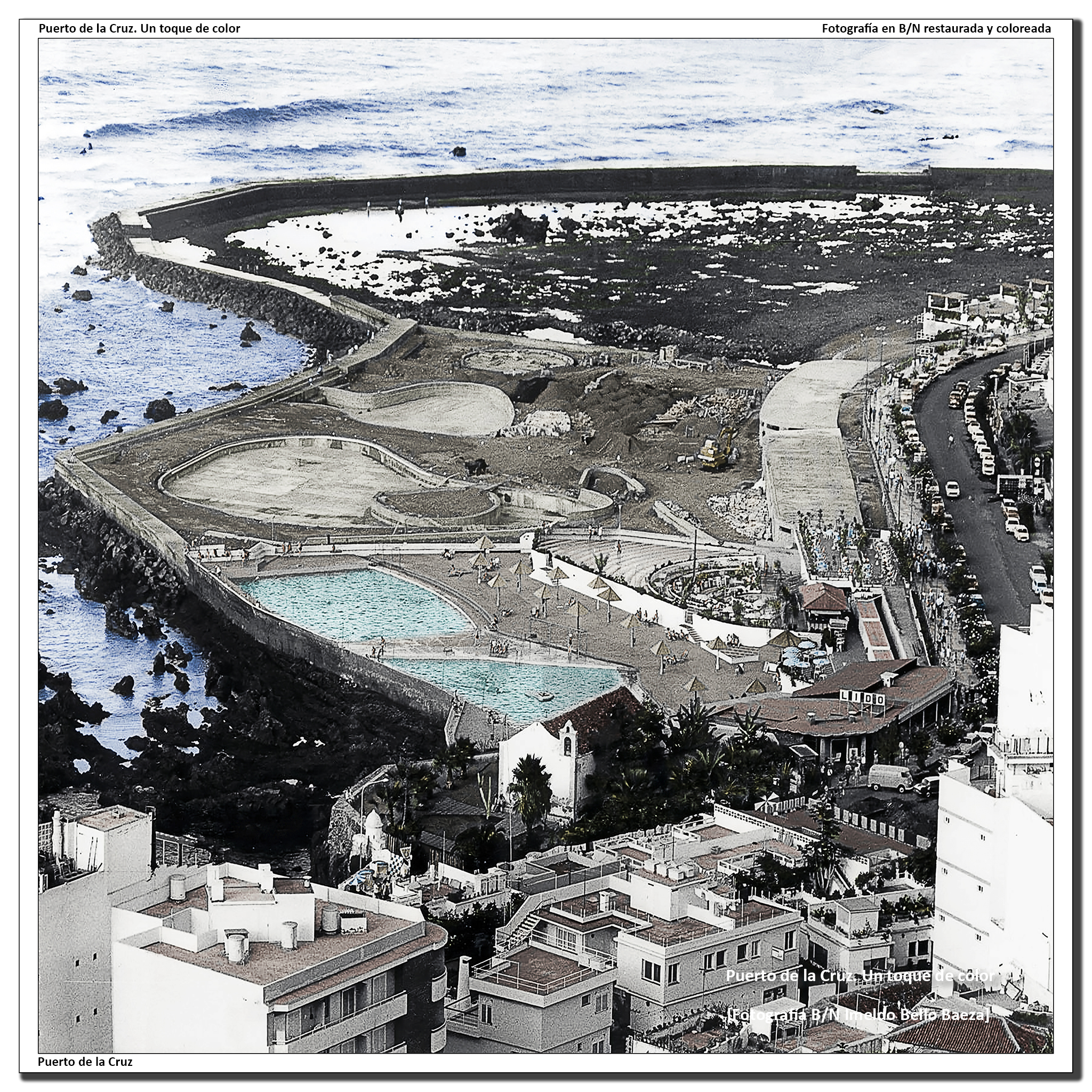 Construcción piscina Los Alisios – 1969
