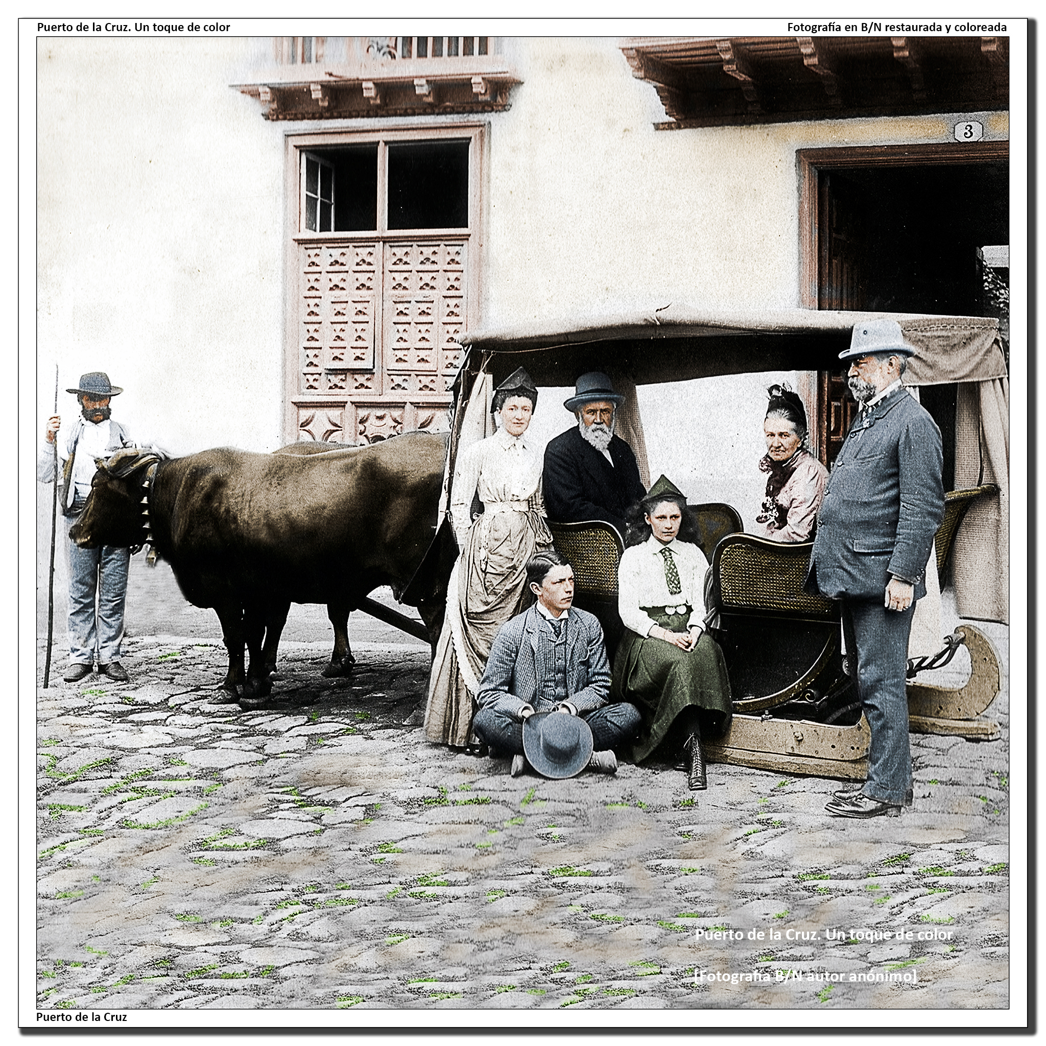 Corsa para el transporte de turistas delante del hotel Marquesa – 1890