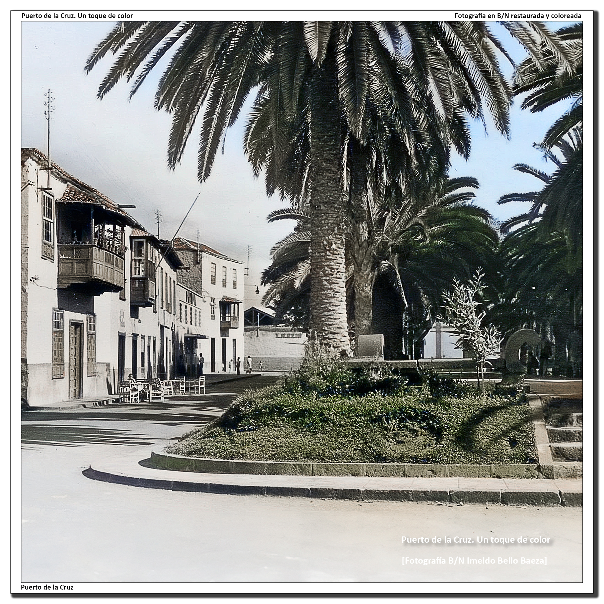 Costado oeste de la Plaza del Charco – 1950