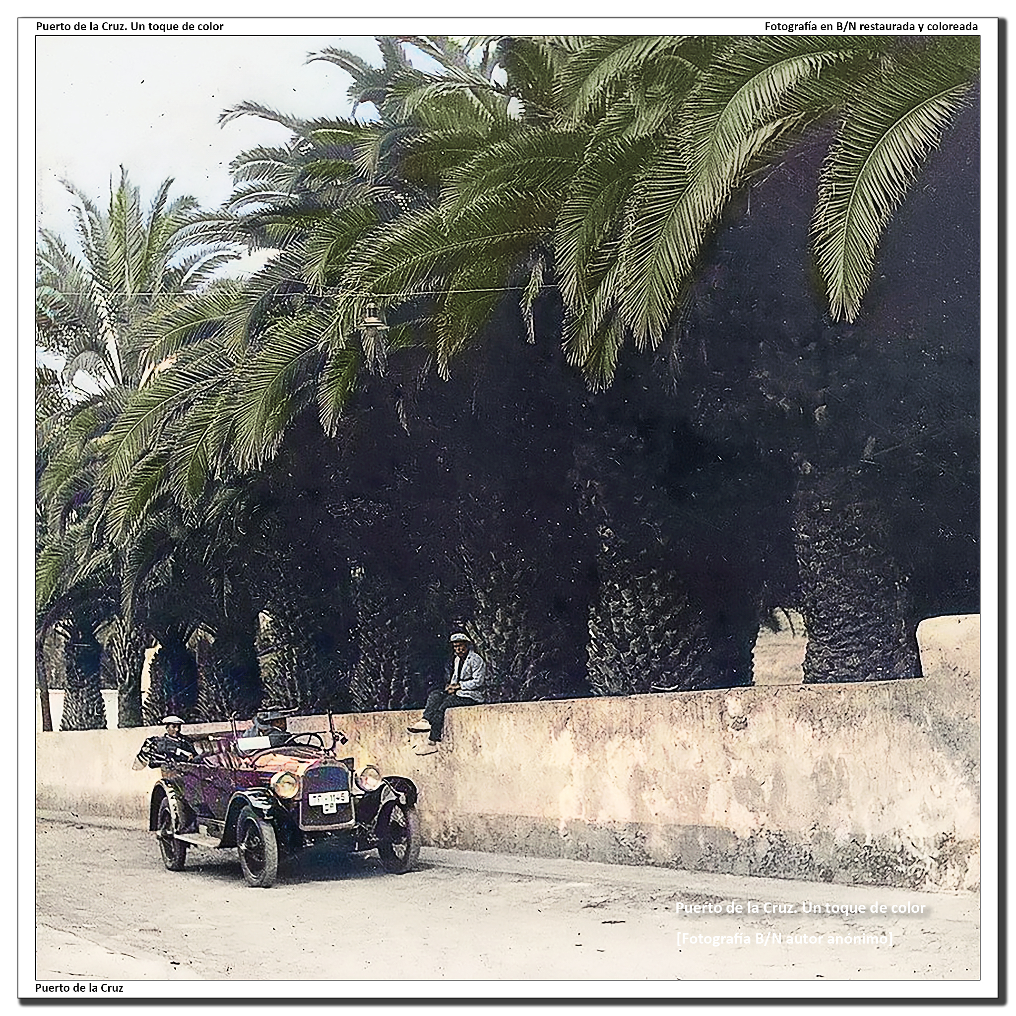 Calle Valois y jardines hotel Martiánez – 1920