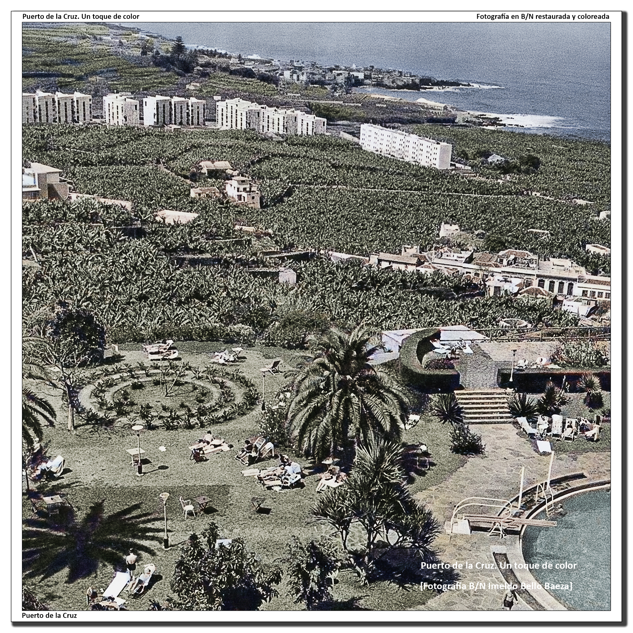 Panorámica desde el hotel Taoro – 1966