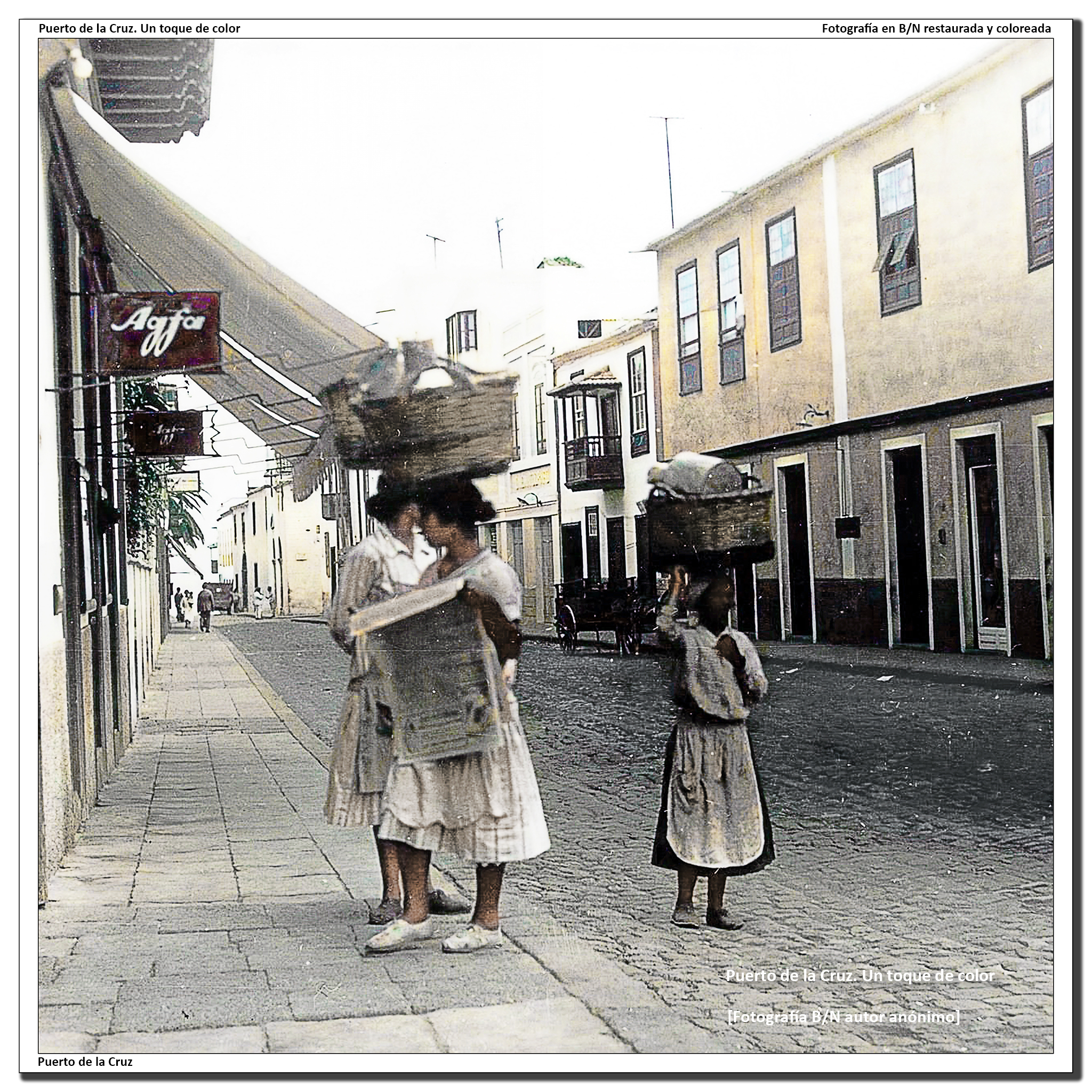 Lecheras por la calle san Juan – 1950