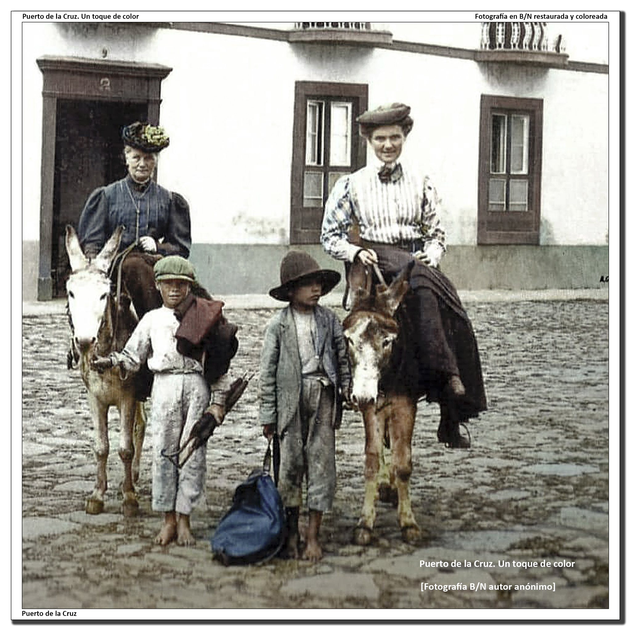 Turistas en calle Quintana – 1906