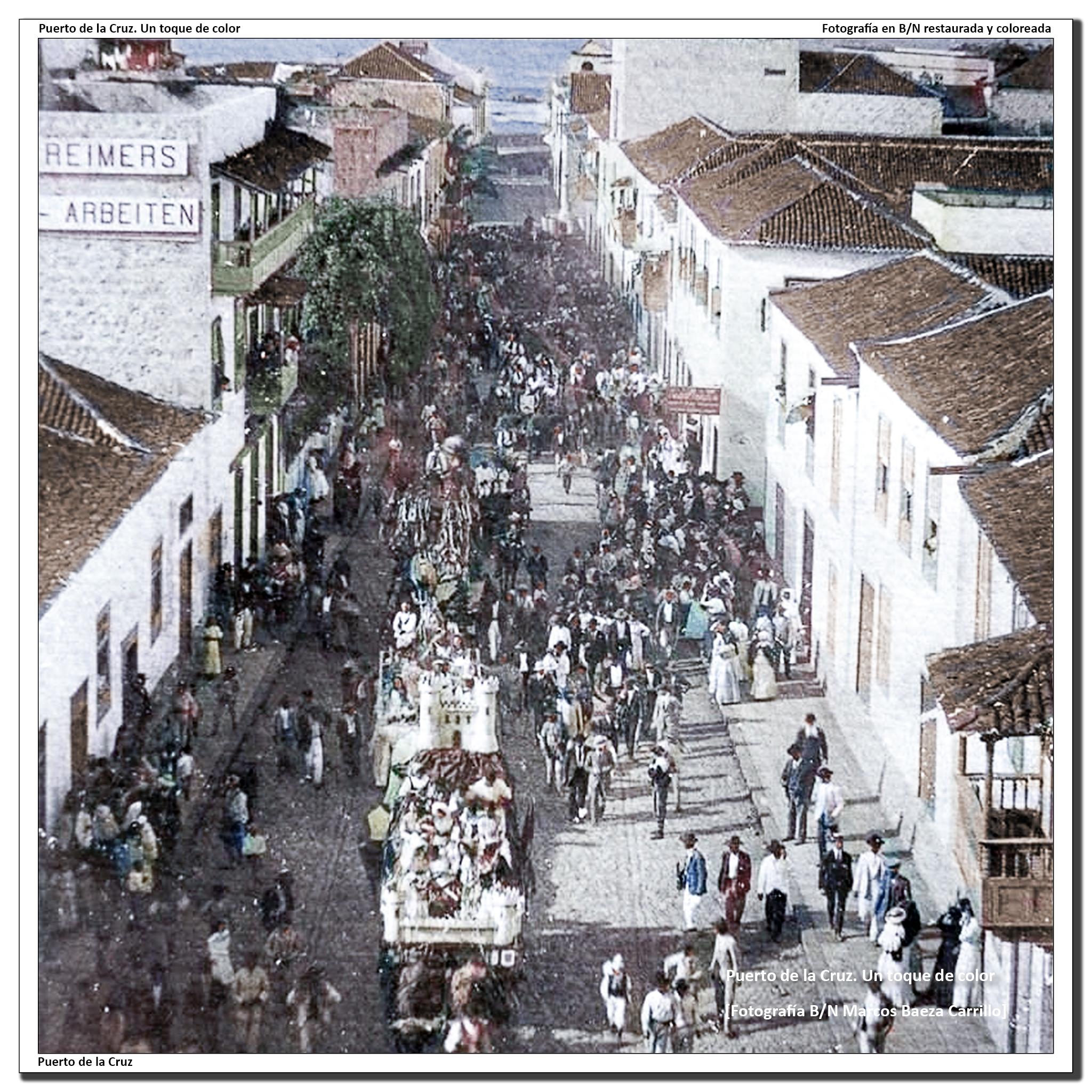Coso de Carnaval en calle san Juan – 1912