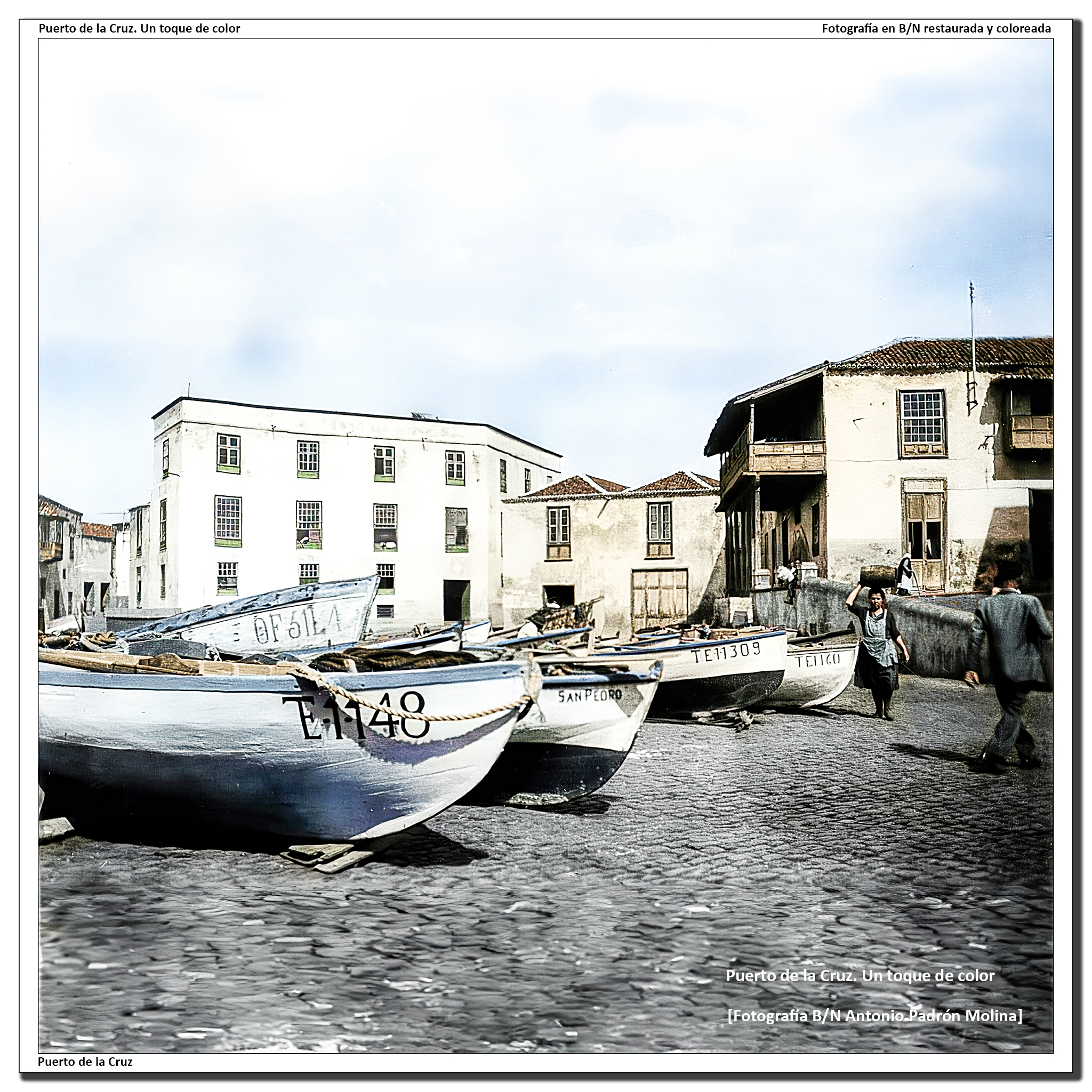 Las viejas casonas junto al varadero – 1953