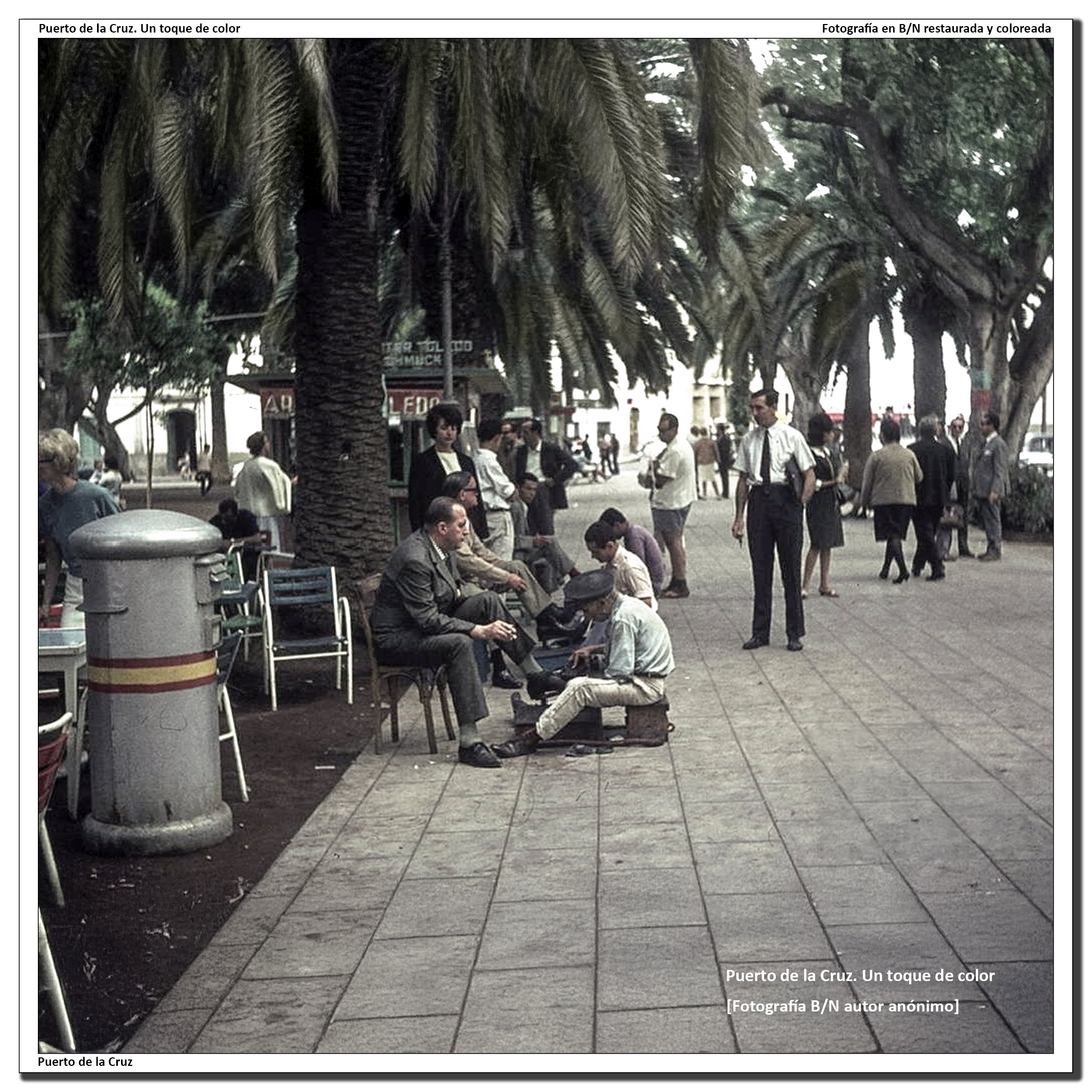 Plaza del Charco: limpiabotas – 1968