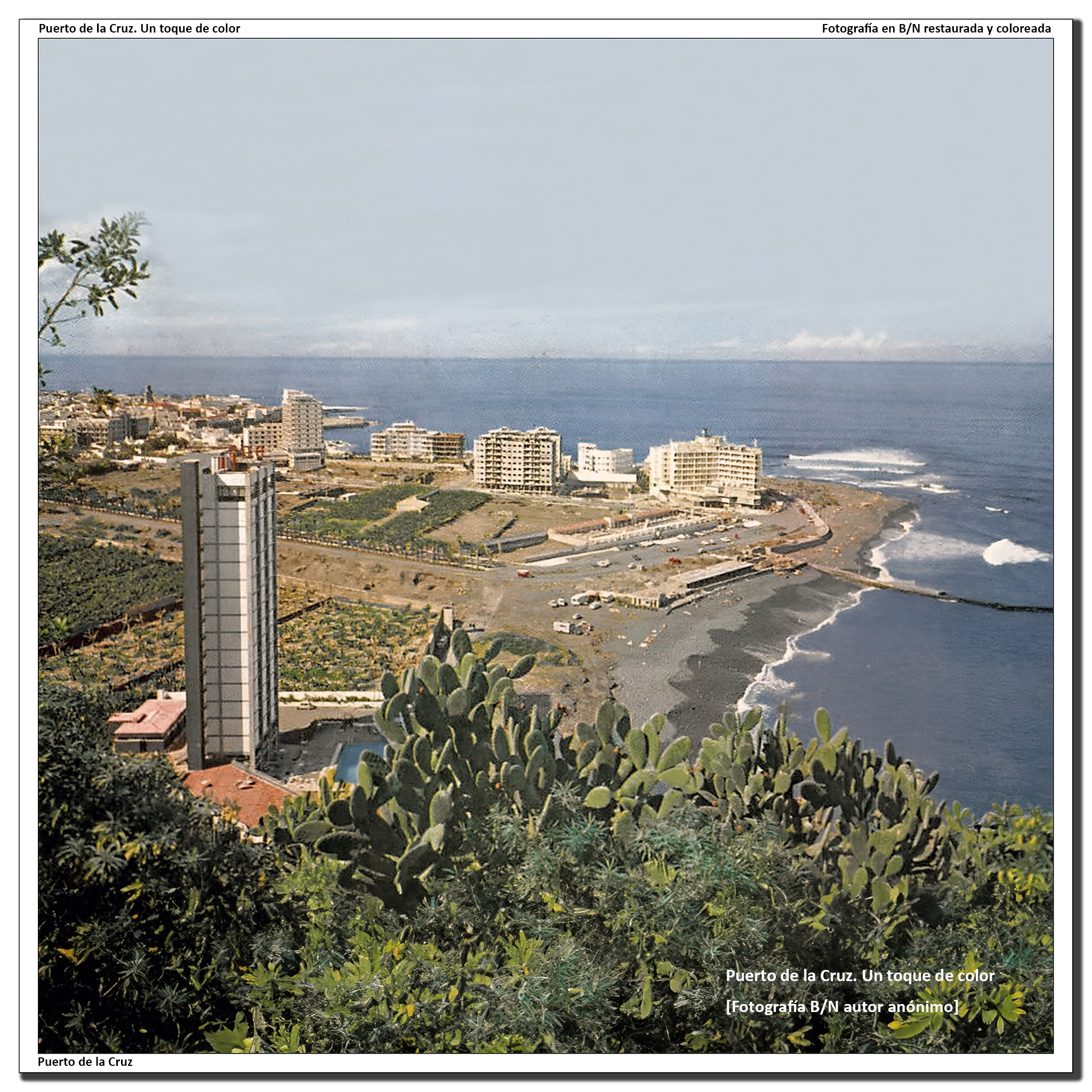 Los llanos de Martiánez desde el mirador de La Paz – 1963