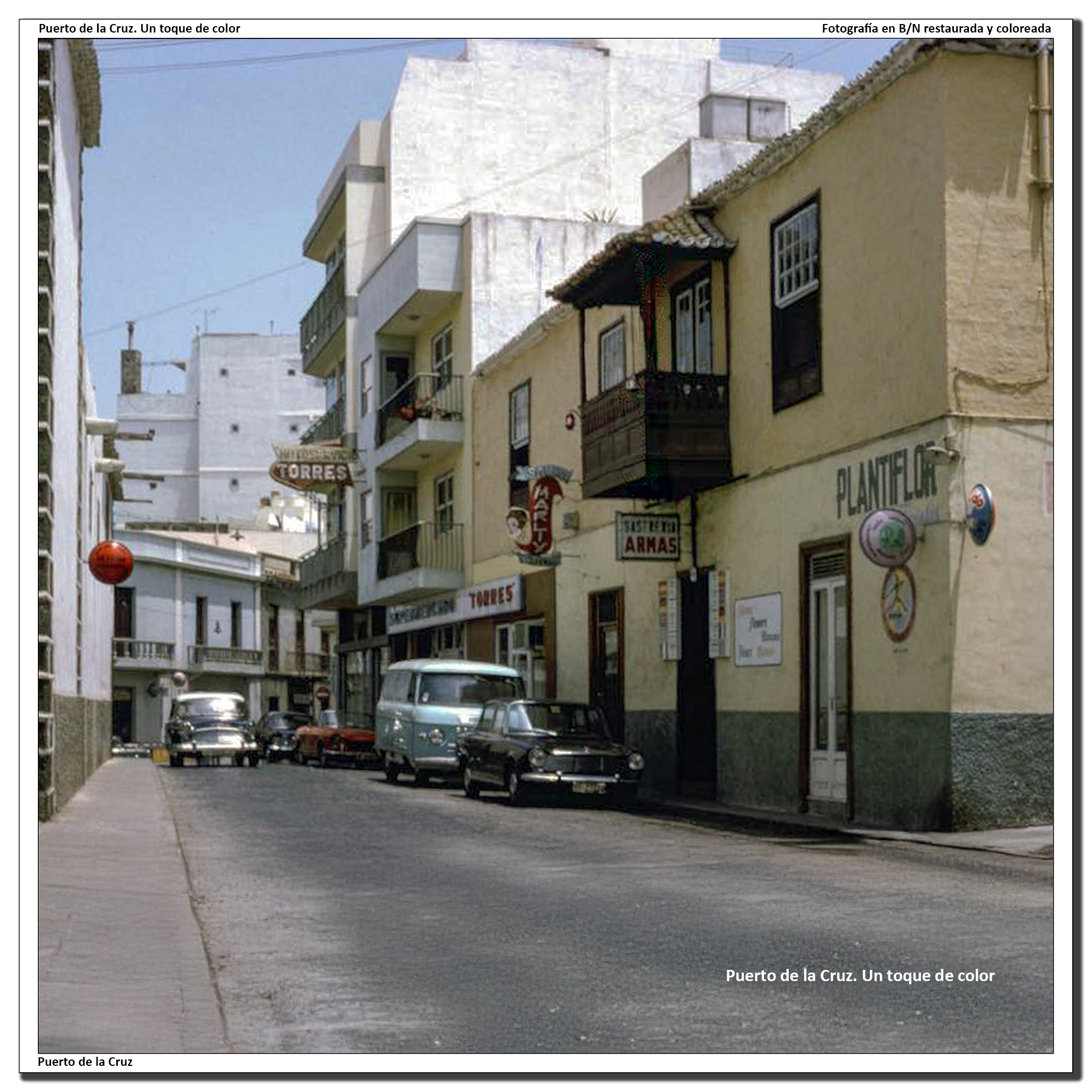 Calle La Hoya a su llegada a la Plaza de la iglesia – 1969