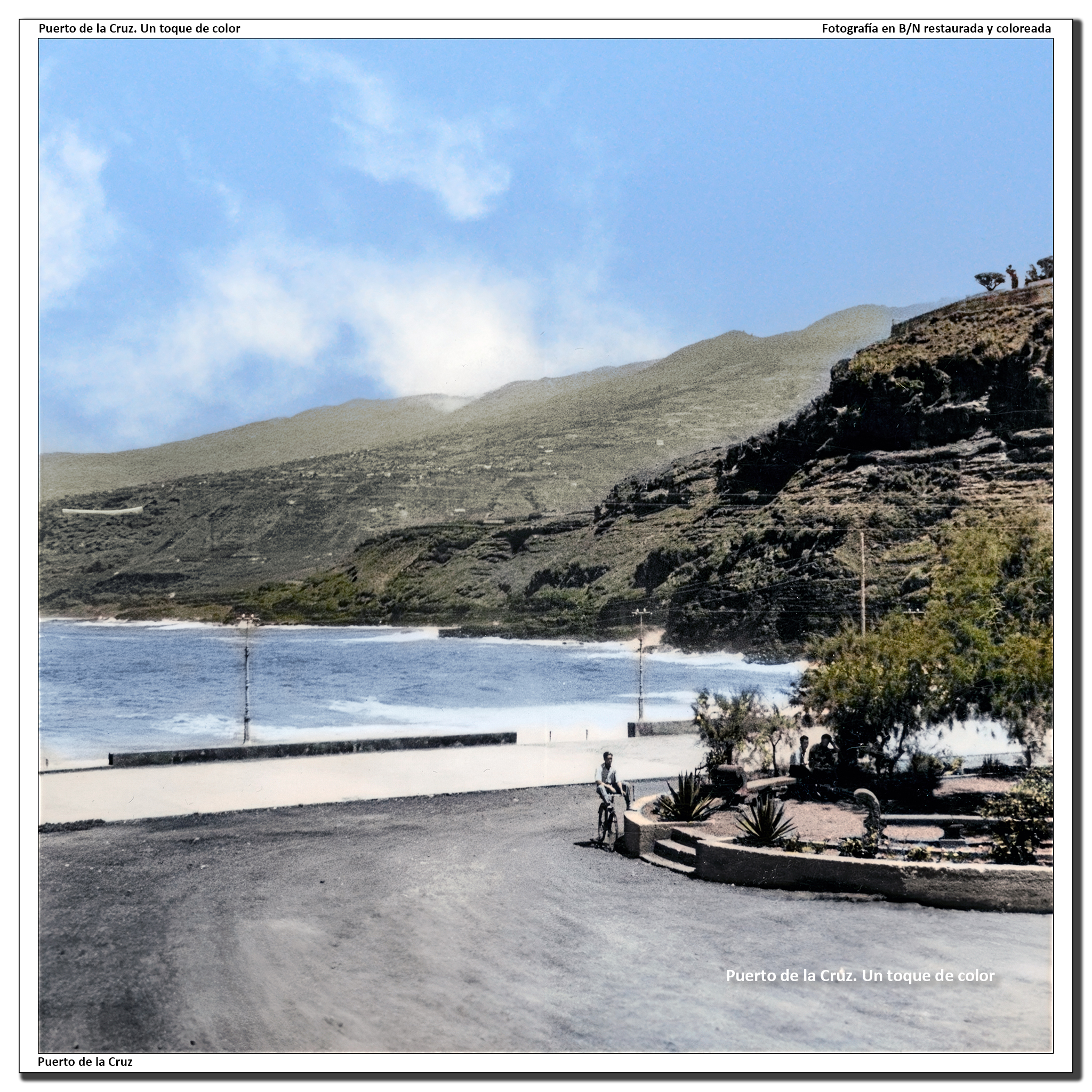 Terraza y playa de Martiánez – 1942